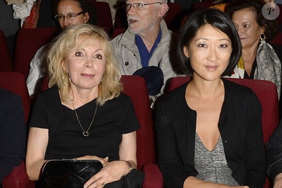 Maryse Wolinski et Fleur Pellerin - Générale de la pièce "Je ne veux pas mourir idiot" de Georges Wolinski au théâtre Déjazet pour 30 représentations exceptionnelles à Paris, le 4 septembre 2015.