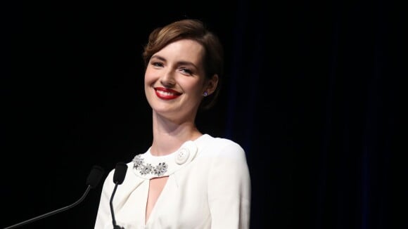 Louise Bourgoin - Hommage à Orlando Bloom à l'occasion du 41e Festival du Film Americain de Deauville le 6 septembre 2015.