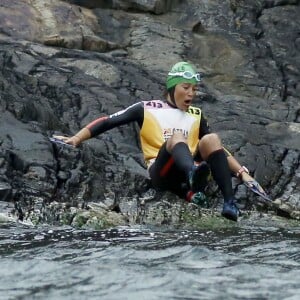 Pippa Middleton et son frère James ont participé à l'épreuve sportive "Otillo Swim-Run World Championship" en Suède, le 7 septembre 2015.