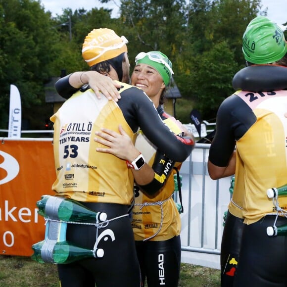 Pippa Middleton et son frère James ont participé à l'épreuve sportive "Otillo Swim-Run World Championship" en Suède, le 7 septembre 2015.