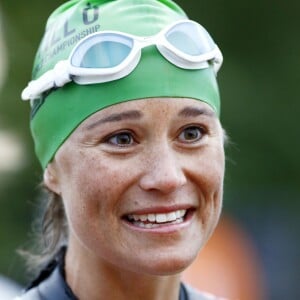 Pippa Middleton lors de l'épreuve sportive "Otillo Swim-Run World Championship" en Suède, le 7 septembre 2015.