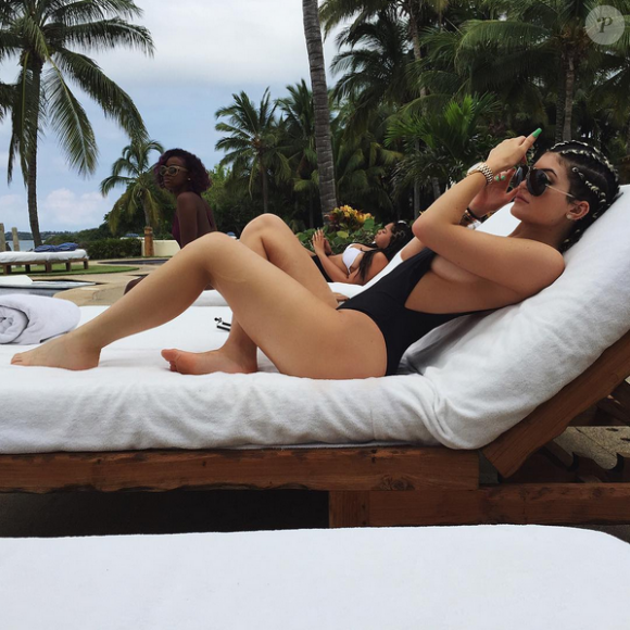 Photo de Kylie Jenner au Mexique publiée le 14 août 2015.
