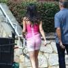 Exclusif - Selena Gomez sur le tournage du film "Neighbors 2: Sorority Rising" à Atlanta. Le 3 septembre 2015