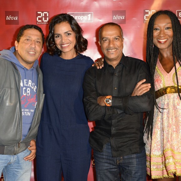 Smaïn, Laurence Roustandjee, Pascal Légitimus, Nadège Beausson-Diagne - Générale de la comédie musicale "Gospel sur la Colline" aux Folies Bergères, à Paris, le 8 septembre 2015.
