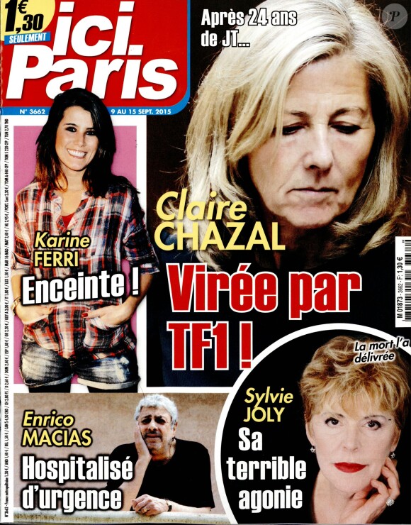 Le magazine Ici Paris du 9 septembre 2015
