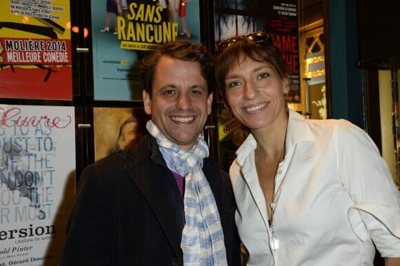 Maxime d'Aboville et Julie Debazac - Présentation de la saison 2015/2016 par le Syndicat National du Théâtre Privé aux Folies Bergère à Paris. Le 8 septembre 2015