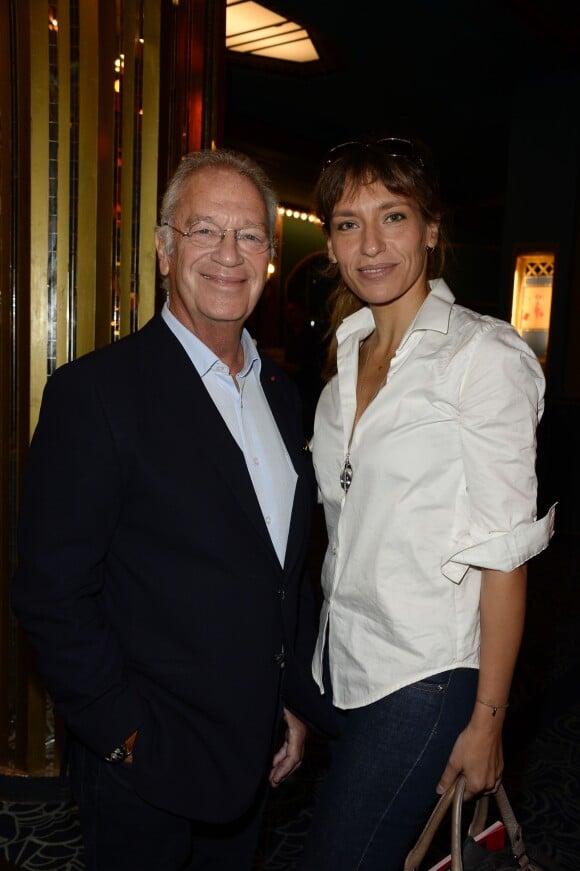 Bernard Murat et Julie Debazac - Présentation de la saison 2015/2016 par le Syndicat National du Théâtre Privé aux Folies Bergère à Paris. Le 8 septembre 2015