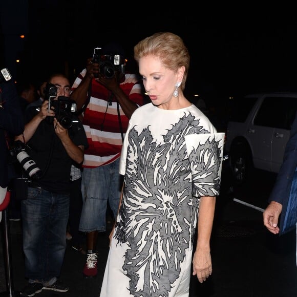 Carolina Herrera - Soirée d'ouverture de Porcelanosa sur la 5e avenue à New York, le 9 septembre 2015