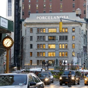 Illustration du building - Ouverture de la boutique Porcelanosa sur la 5ème Avenue à New York, le 9 septembre 2015