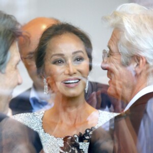 Isabel Preysler, Richard Gere - Ouverture de la boutique Porcelanosa sur la 5ème Avenue à New York, le 9 septembre 2015.