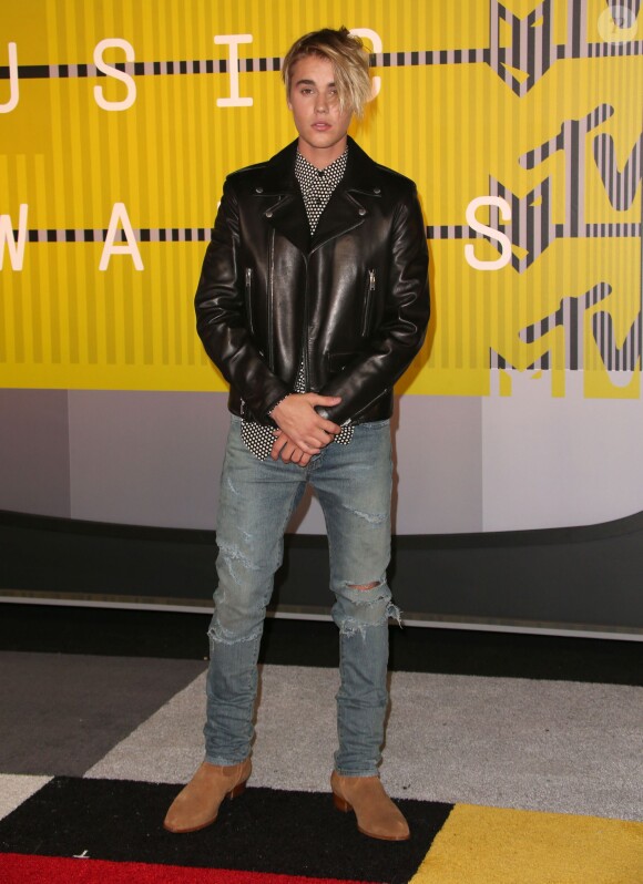 Justin Bieber - Soirée des MTV Video Music Awards à Los Angeles le 30 aout 2015.