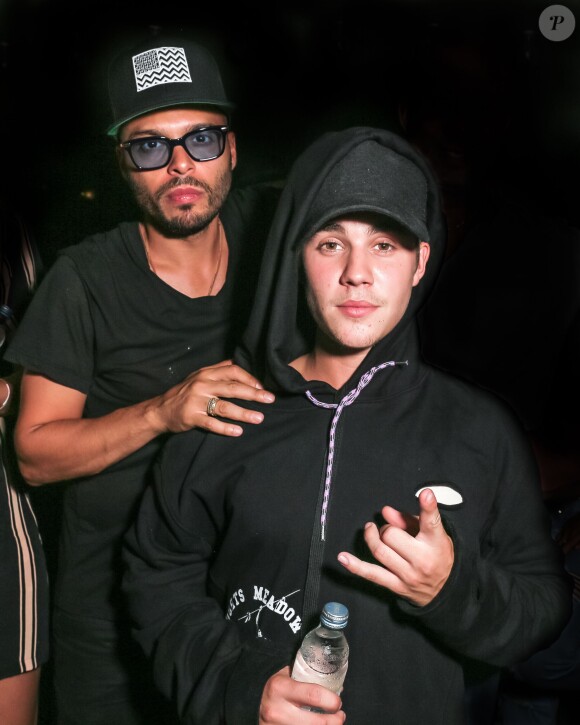Justin Bieber, Richie Akiva assistent à la soirée de lancement du nouvel album de Travis Scott Rodeo à l'Up&Down à New York le 3 septembre 2015