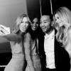 Karlie Kloss, Liya Kebede, John Legend et Doutzen Kroes en shooting de la campagne de la Collection Exclusive by Color Riche de L'Oréal Paris.