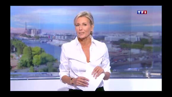 Claire Chazal fait ses adieux au JT de TF1 avec classe et dignité, le dimanche 13 septembre 2015 en direct.