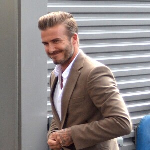 David Beckham à la finale de l'US Open remportée par Novak Djokovic contre Roger Federer à New York, le 13 septembre 2015.