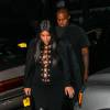 Kim Kardashian, enceinte, et son mari Kanye West se rendent au dîner de Riccardo Tisci à New York, le 14 septembre 2015.