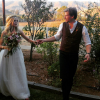 Mariage champêtre d'Hunter Parrish et Kathryn Wahl au Flying Caballos Ranch à San Luis Obispo en Californie, le 13 septembre 2015.