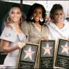 Beyonce Knowles, Michelle Williams et Kelly Rowland - Le groupe Destiny's Child sur Hollywood Boulevard le 28 mars 2006