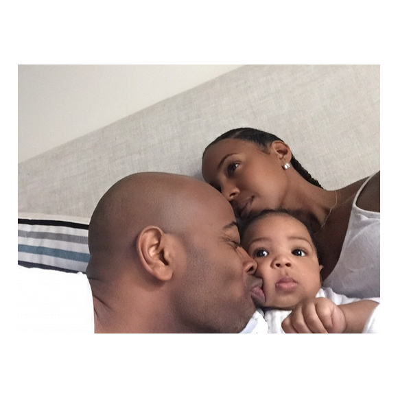 Kelly Rowland en compagnie de son fils Titan et son mari Tim Witherspoon / photo postée sur Instagram.