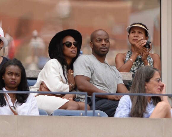 Kelly Rowland et son mari Tim Witherspoon au tournoi de l'US Open à New York le 2 septembre 2015