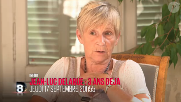Maryse, la maman de Jean-Luc Delarue. Bande-annonce du documentaire Jean-Luc Delarue, trois ans déjà. Diffusé le 17 septembre sur D8 à 20h55.