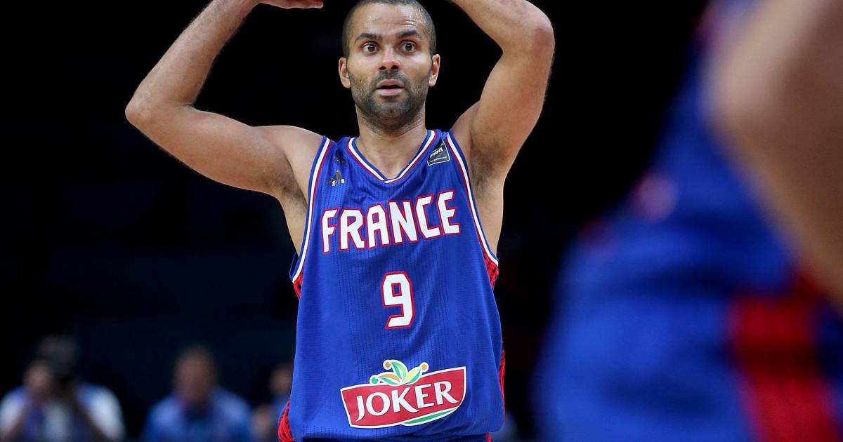Tony Parker lors de la défaite de l'équipe de France face à l'Espagne