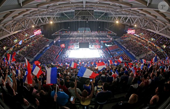Défaite de l'équipe de France face à l’Espagne en demi-finale de l'Eurobasket à Villeneuve-d'Ascq, le 17 septembre 2015