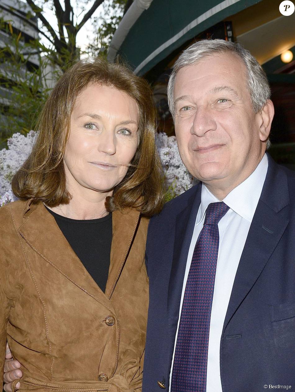 Cécilia Attias et son mari Richard Attias Prix de la Closerie des Lilas 2014 à Paris, le 8