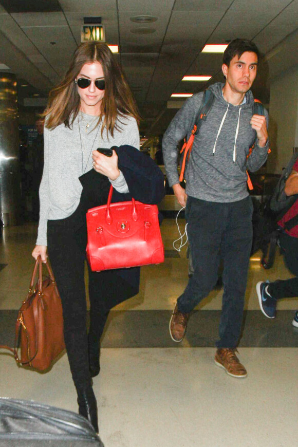 Allison Williams et son fiancé Ricky van Veen à Los Angeles, le 9 janvier 2015.