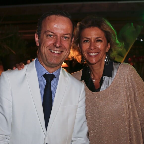 Exclusif - Eric Trolliard directeur de l'hotel Haston La Scala, Corinne Touzet - Remise du prix Claude Pompidou pour la recherche sur la maladie d'Alzheimer à l'hôtel Aston La Scala à Nice le 11 septembre 2015.