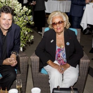 Exclusif - Christophe Leroy, Bernadette Chirac - Remise du prix Claude Pompidou pour la recherche sur la maladie d'Alzheimer à l'hôtel Aston La Scala à Nice le 11 septembre 2015.