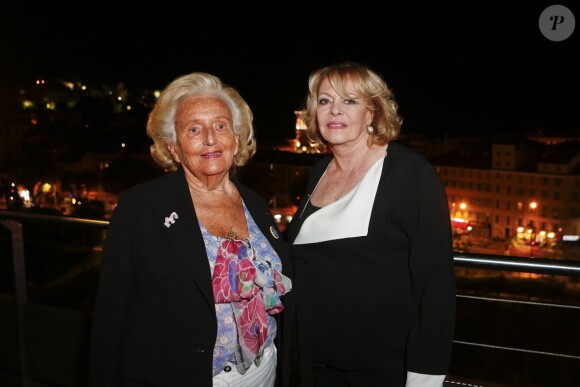 Exclusif - Bernadette Chirac et Michèle Mercier - Remise du prix Claude Pompidou pour la recherche sur la maladie d'Alzheimer à l'hôtel Aston La Scala à Nice le 11 septembre 2015.