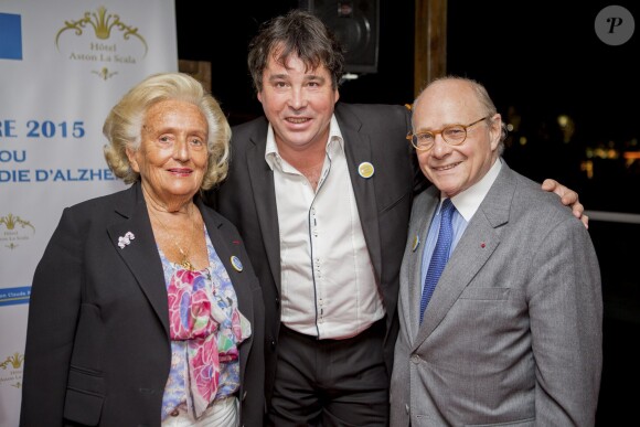 Exclusif - Bernadette Chirac, Didier Audebert, Claude Pompidou - Remise du prix Claude Pompidou pour la recherche sur la maladie d'Alzheimer à l'hôtel Aston La Scala à Nice le 11 septembre 2015.