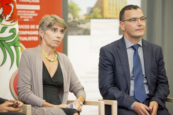 Exclusif - Agnès Rötig (laureat 2015), Foudil Lamari (laureat 2015) - Remise du prix Claude Pompidou pour la recherche sur la maladie d'Alzheimer à l'hôtel Aston La Scala à Nice le 11 septembre 2015.