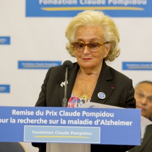 Exclusif - Bernadette Chirac - Remise du prix Claude Pompidou pour la recherche sur la maladie d'Alzheimer à l'hôtel Aston La Scala à Nice le 11 septembre 2015.