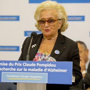 Exclusif - Bernadette Chirac - Remise du prix Claude Pompidou pour la recherche sur la maladie d'Alzheimer à l'hôtel Aston La Scala à Nice le 11 septembre 2015.