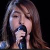 Carla sur le plateau de The Voice Kids, le samedi 20 septembre 2014 sur TF1.