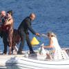 Demi Moore lors du mariage de Bob Geldof avec Jeanne Marine, au Tropicana de Rayol-Canadel-sur-Mer, le 19 septembre 2015