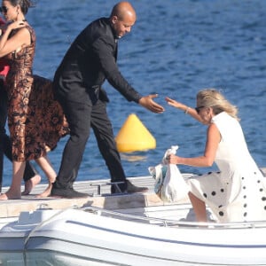 Demi Moore lors du mariage de Bob Geldof avec Jeanne Marine, au Tropicana de Rayol-Canadel-sur-Mer, le 19 septembre 2015
