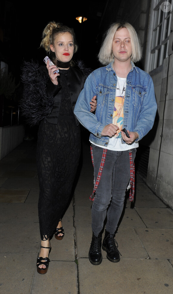 Georgia May Jagger lors de la soirée organisée par le magazine LOVE et Miu Miu au Loulou's. Londres, le 21 septembre 2015.