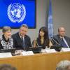 People à la journée internationale de la paix à l'ONU à New York le 21 septembre 2015.
