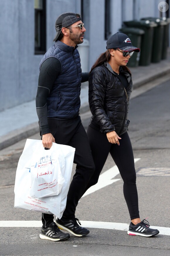 Eva Longoria et Jose Antonio Baston à Sydney, le 20 juillet 2015