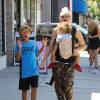 Gwen Stefani et ses fils Apollo et Zuma à Los Angeles Le 28 Août 2015