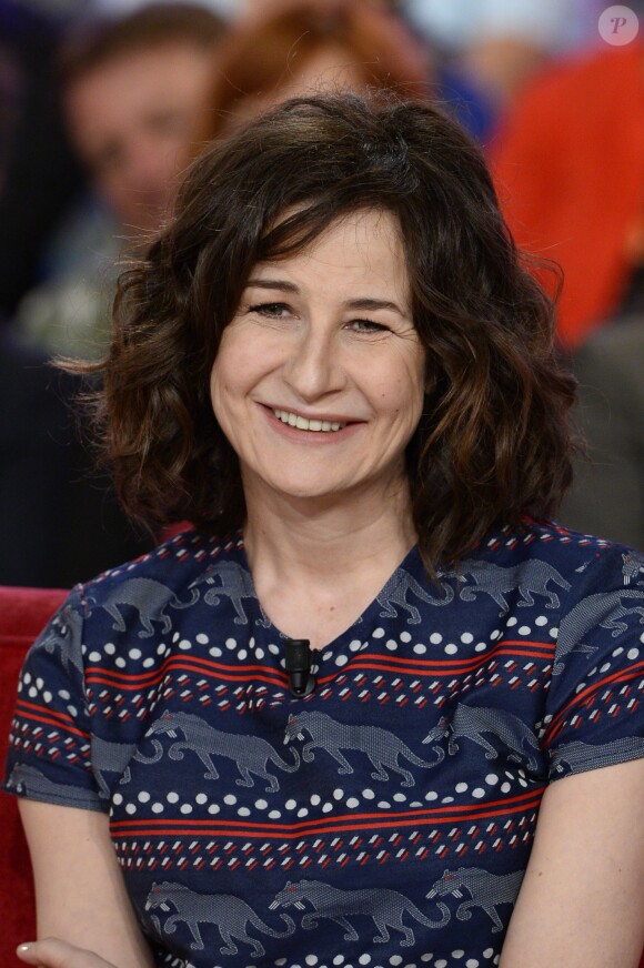 Valérie Lemercier - Enregistrement de l'émission "Vivement Dimanche" à Paris le 28 mai 2014. L'émission sera diffusée le 22 juin 2014.