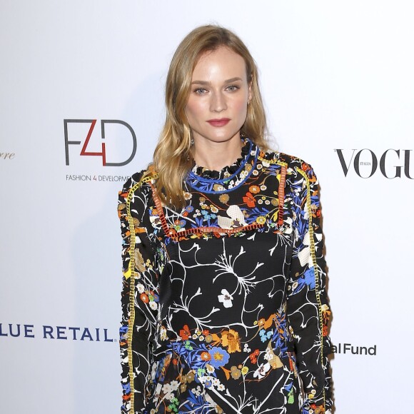 Diane Kruger assiste au "First Ladies Lucheon" ("déjeuner des premières dames") de la fondation Fashion 4 Development à l'hôtel Pierre. New York, le 28 septembre 2015.