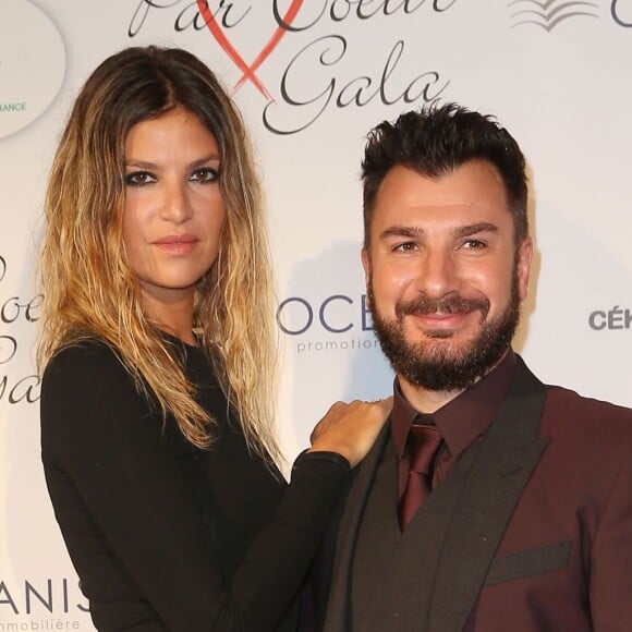 Michaël Youn et sa compagne Isabelle Funaro - Personnalités au gala "Par Coeur" pour les 10 ans de l'association "Cekedubonheur" au pavillon d'Armenonville à Paris. Le 24 septembre 2015