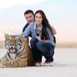 Brian Austin Green et Megan Fox passent la journée au Big Cat Encounters Ranch dans le Nevada, le 15 octobre 2010