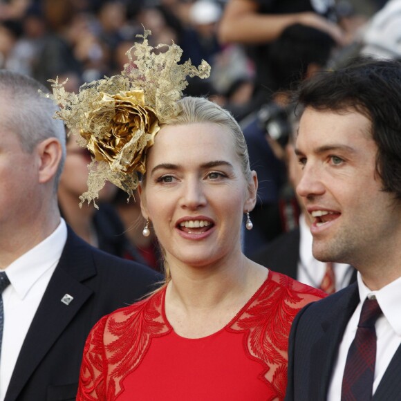 Kate Winslet et Ned Rocknroll à Hong Kong, le 9 décembre 2012.