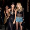 Après la soirée Vogue, Kendall Jenner, Lily Aldridge, Gigi Hadid, Joan Smalls, Doutzen Kroes et Lily Donaldson sont allées dîner au Costes avant de se rendre à la boîte de nuit Silencio à Paris, le 30 septembre 2015.