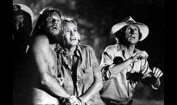 Jeff Bridges et Jessica Lange dans King Kong en 1977.